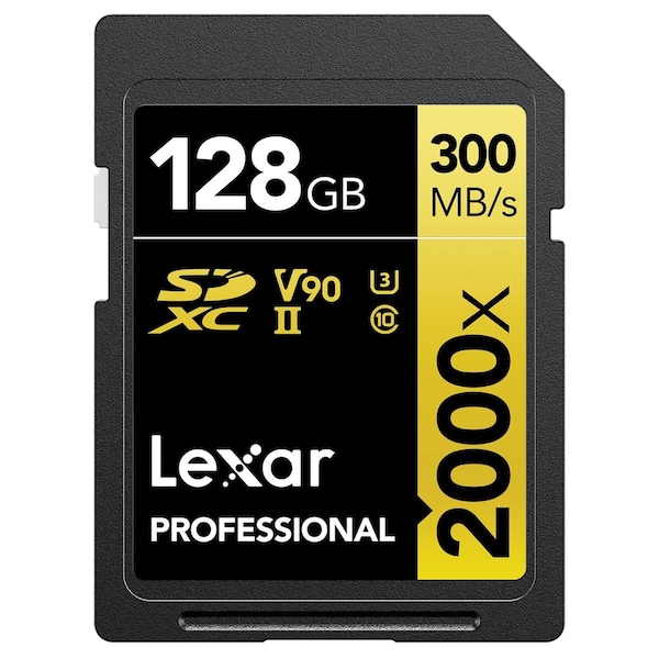 Lexar Media Lexar 128GB Professional 2000x UHS-II SDXC Memory Card - Class 10, U3 without Reader LSD2000128G-BNNNU - main